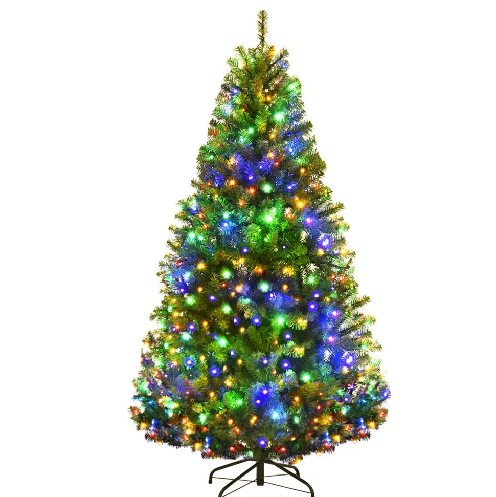 Cheap The Holiday Aisle Lighted Artificial Pine Christmas Tree - Stand Included