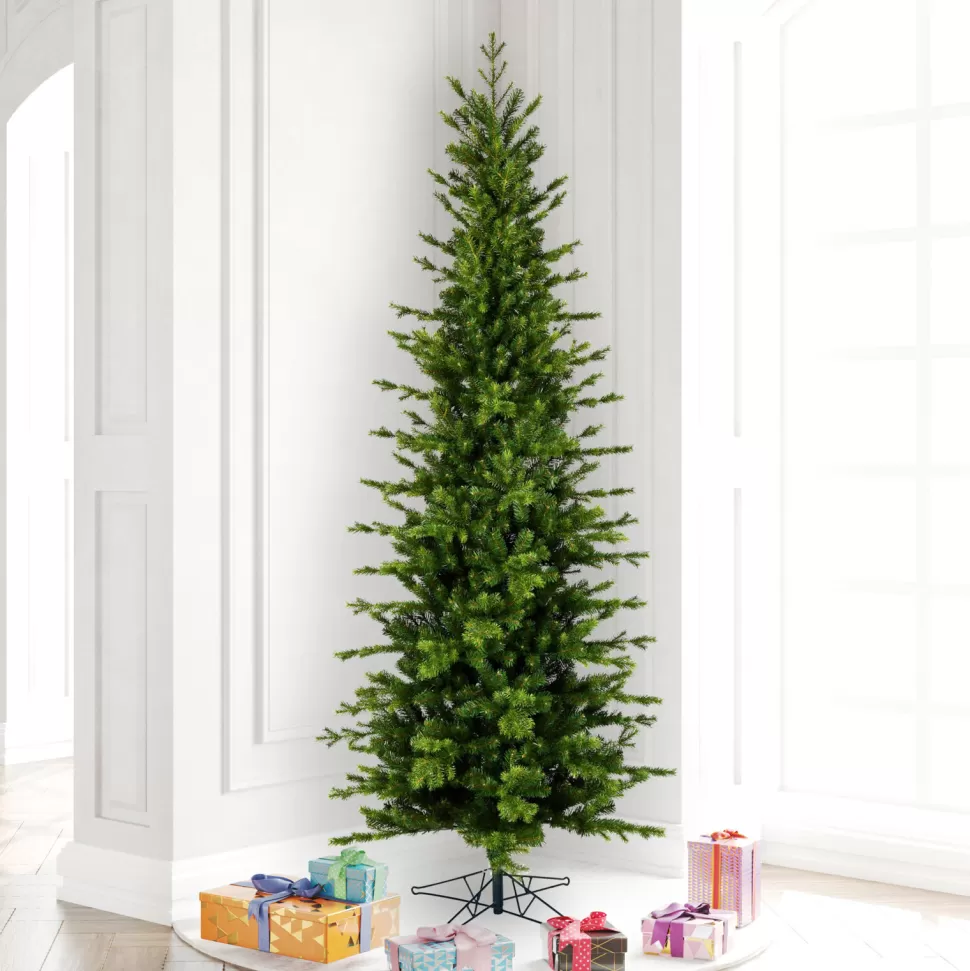 Best The Holiday Aisle Moutauk Pencil Pine Artificial Christmas Tree