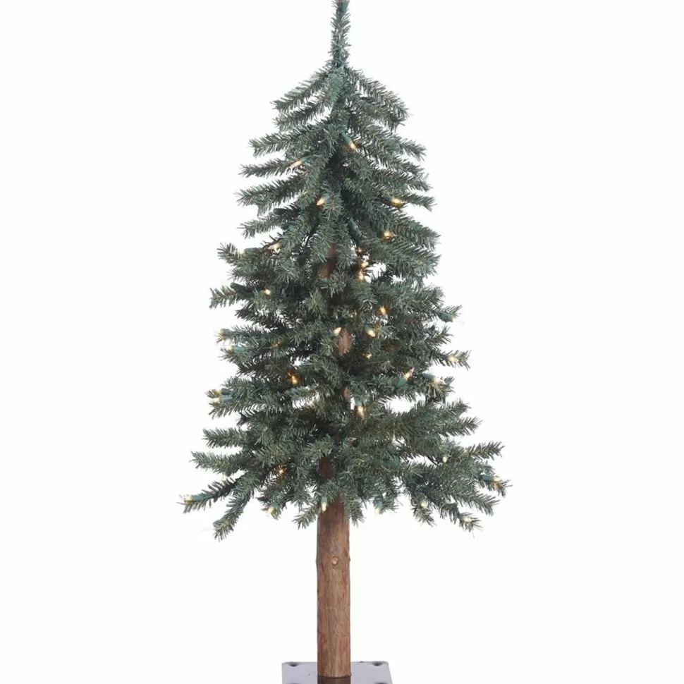 Sale The Holiday Aisle Natural Bark Alpine Artificial Christmas Tree