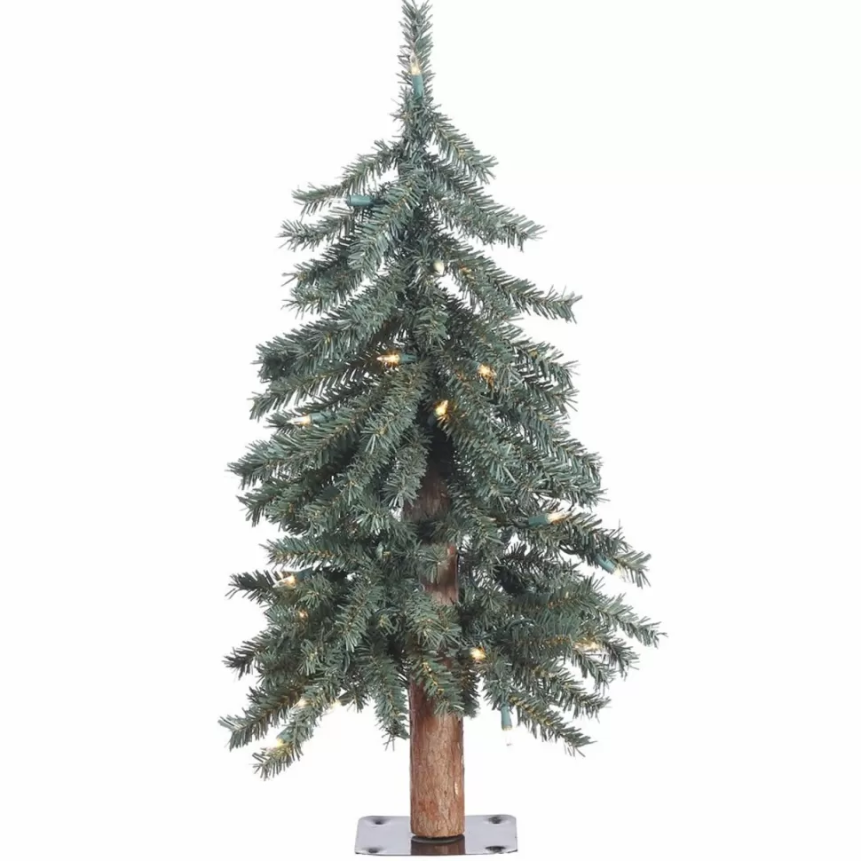 Best Sale The Holiday Aisle Natural Bark Alpine Artificial Christmas Tree