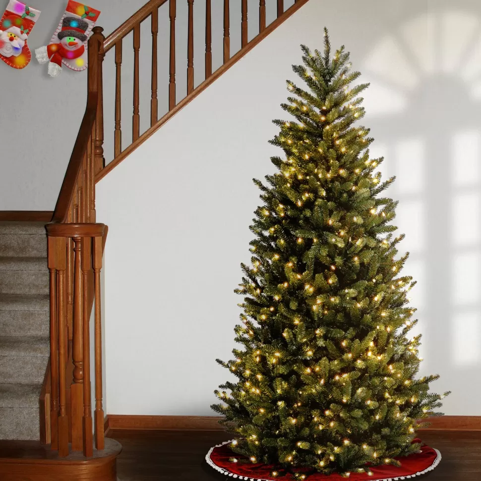 Shop Red Barrel Studio Natural Fraser Fir Lighted Artificial Fraser Fir Christmas Tree - Stand Included