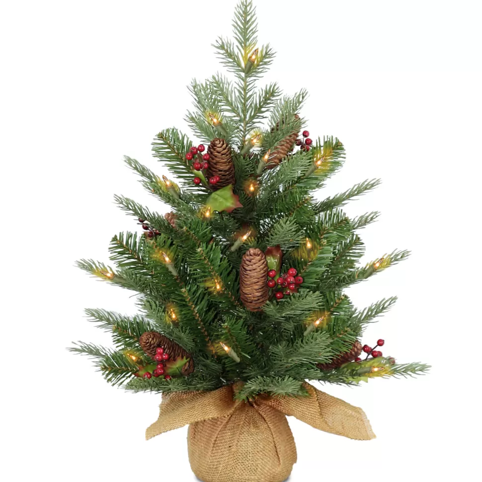 Best Sale Three Posts Nordic Spruce 2' Green Artificial Christmas Tree With 50 Lights