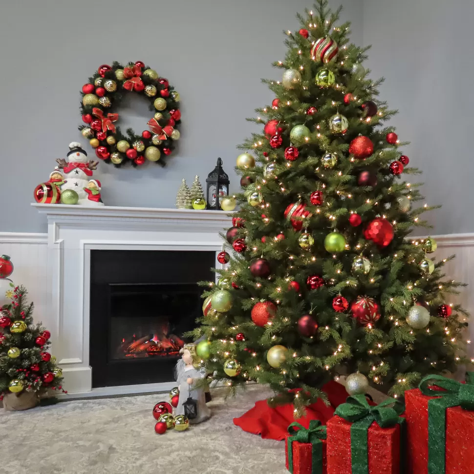 Online The Holiday Aisle Nordic Spruce 7.5' Green Artificial Spruce Christmas Tree With 1000 Lights