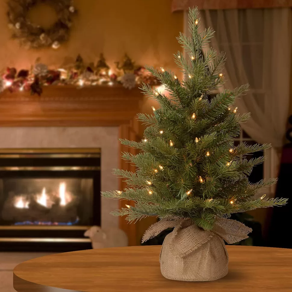 Discount Sand & Stable Nordic Spruce Green Realistic Artificial Spruce Christmas Tree With Lights