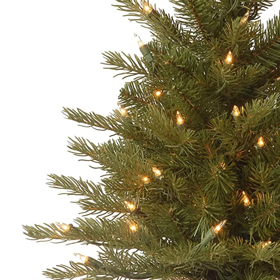 Discount Sand & Stable Nordic Spruce Green Realistic Artificial Spruce Christmas Tree With Lights
