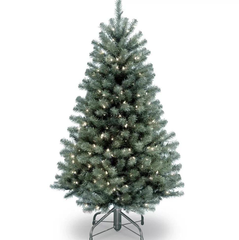 Clearance Hashtag Home North Valley Blue Spruce Artificial Christmas Tree With Clear/White Lights