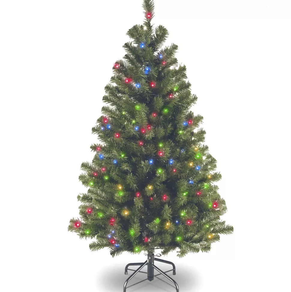 Clearance Three Posts North Valley Lighted Artificial Spruce Christmas Tree