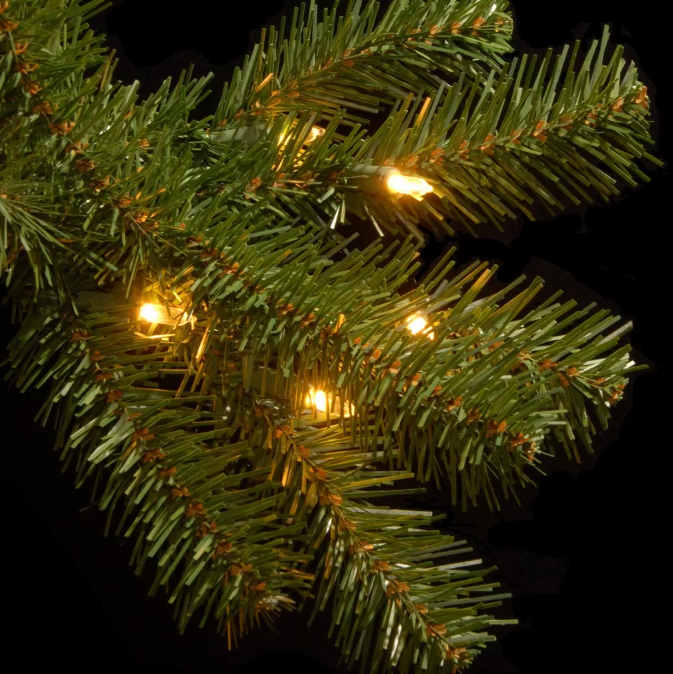 Cheap Andover Mills North Valley Slender Green Artificial Spruce Christmas Tree With Lights