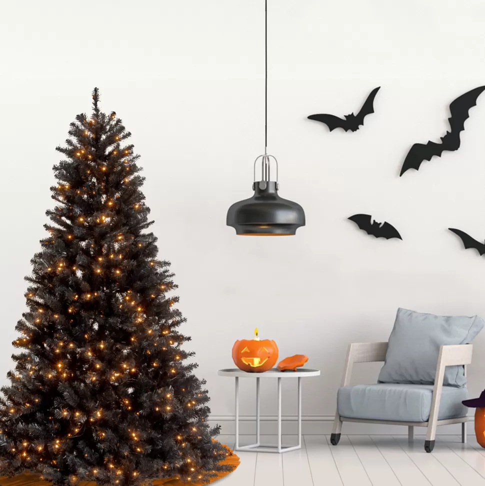 Shop The Twillery Co. Offutt 7' Black Spruce Artificial Halloween Tree With 500 Lights