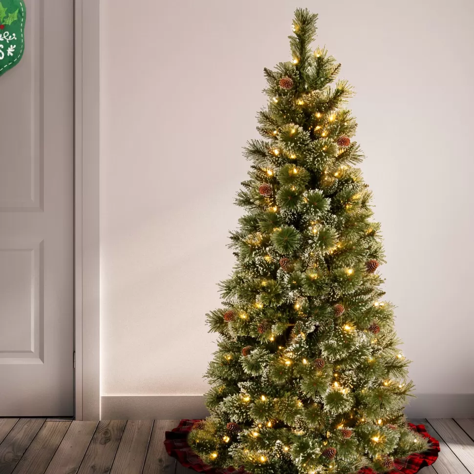 Best Sale The Holiday Aisle Ogema 5' Green Pine Artificial Christmas Tree With 150 Clear/White Lights