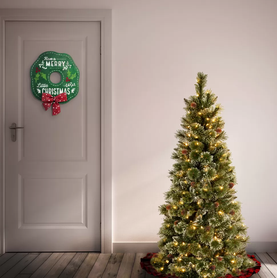 Best Sale The Holiday Aisle Ogema 5' Green Pine Artificial Christmas Tree With 150 Clear/White Lights