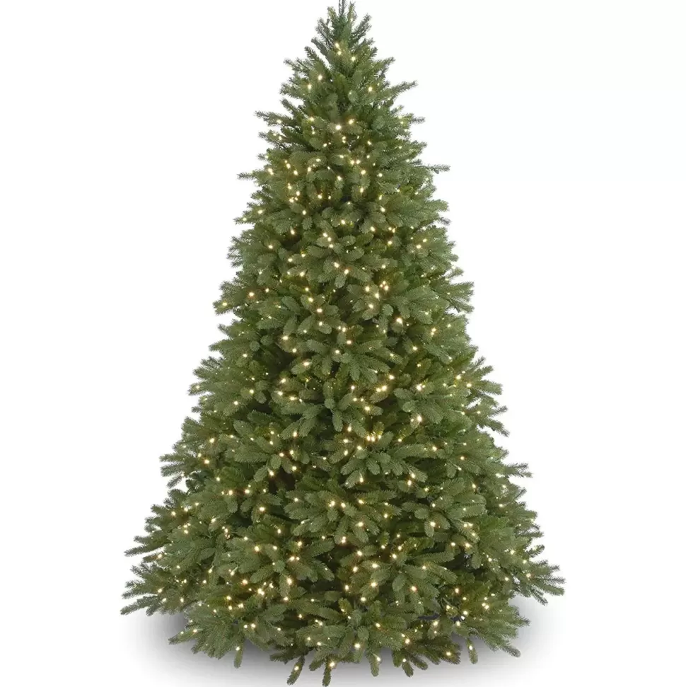 Fashion The Holiday Aisle Omnia 7.5' Green Fir Artificial Christmas Tree With 1000 Color + Clear Lights