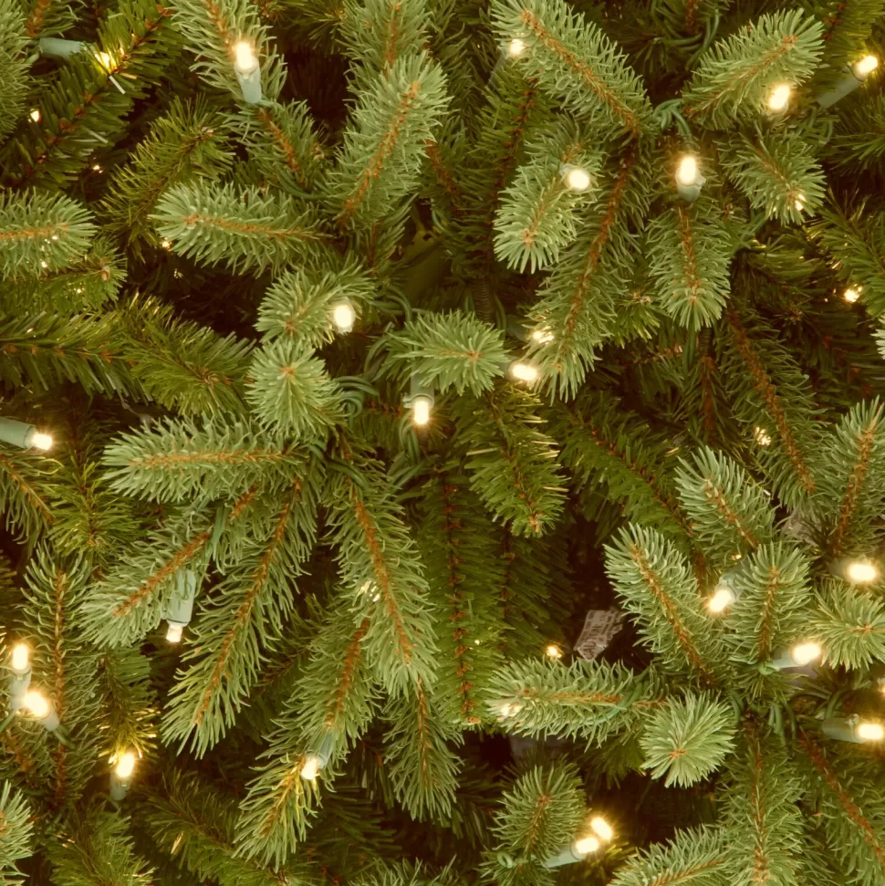 Shop Steelside Omnia Green Realistic Fir Christmas Tree With Led Lights