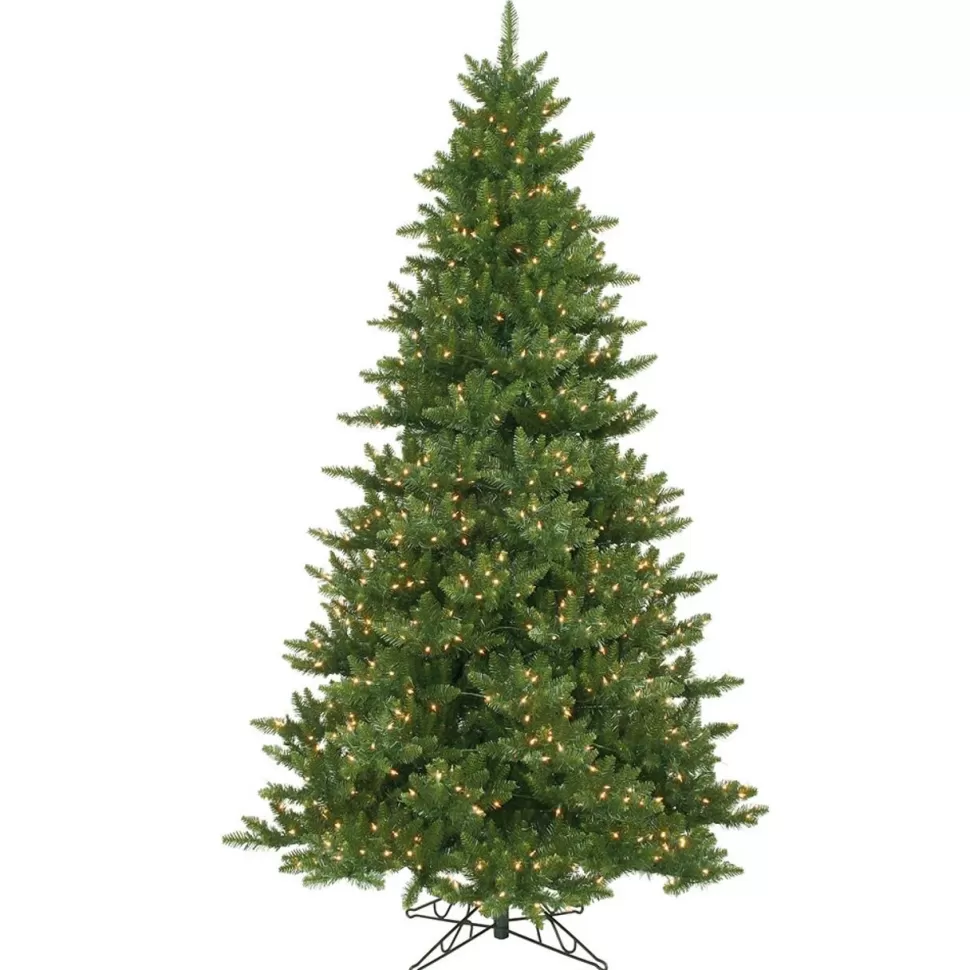 Best Sale The Twillery Co. Peabody 8' 5'' H Green Fir Artificial Christmas Tree With 1050 White Lights