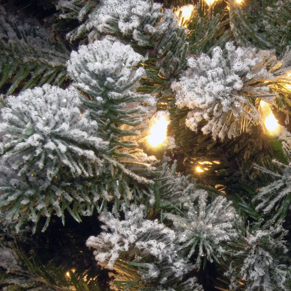 Cheap The Twillery Co. Popovich Snowy Sheffield 6' Green Spruce Artificial Christmas Tree With 250 Clear/White Lights