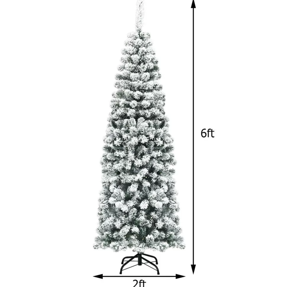 Online The Holiday Aisle Pre-Lit 6' Red/Yellow Pine Artificial Christmas Tree With 250 Clear/White Lights