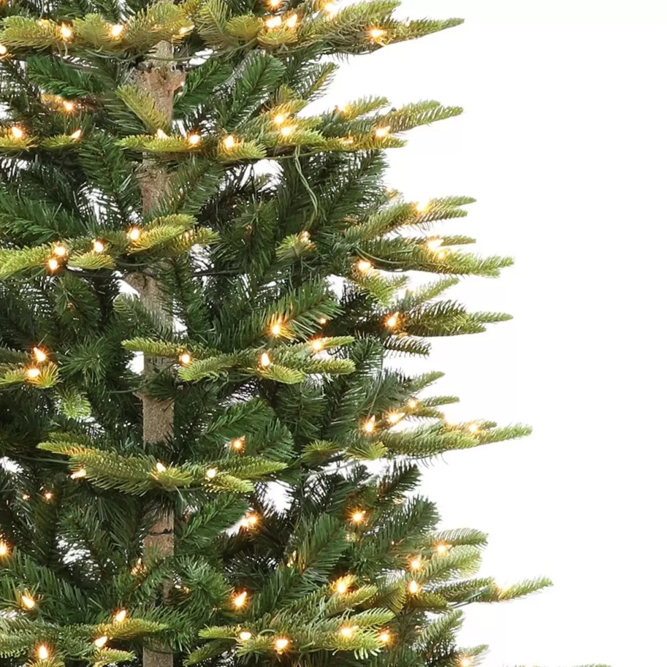 Hot The Holiday Aisle Pre-Lit Slim Aspen Green Fir Artificial Christmas Tree With Warm White Lights