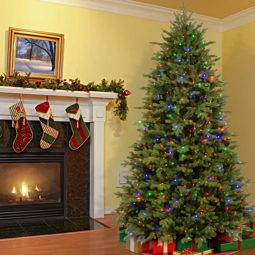 Sale Three Posts Princeton Fir Green Artificial Fir Christmas Tree With Lights