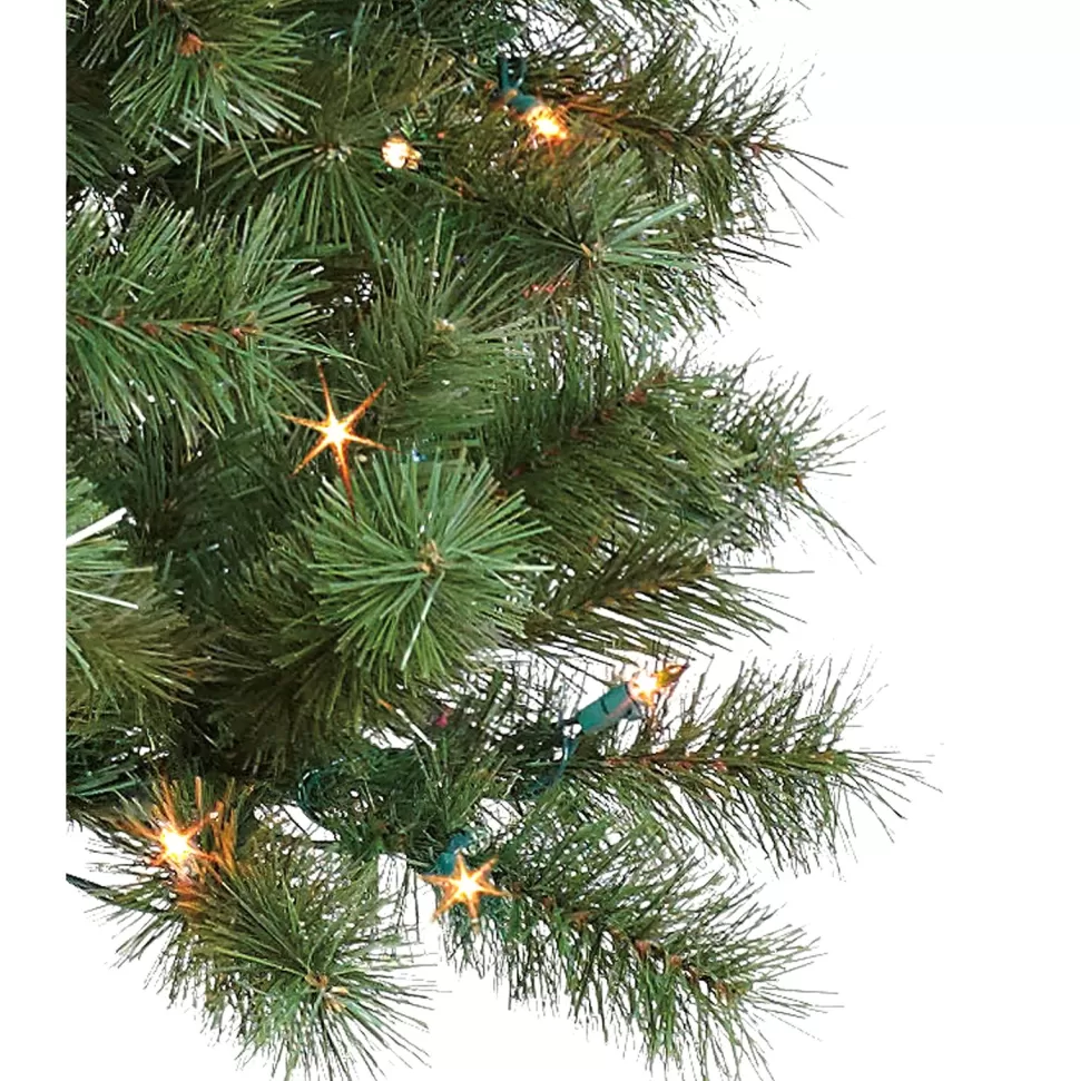 Fashion The Holiday Aisle Sentiments 6' H Green Cashmere Christmas Tree With 200 Led Lights