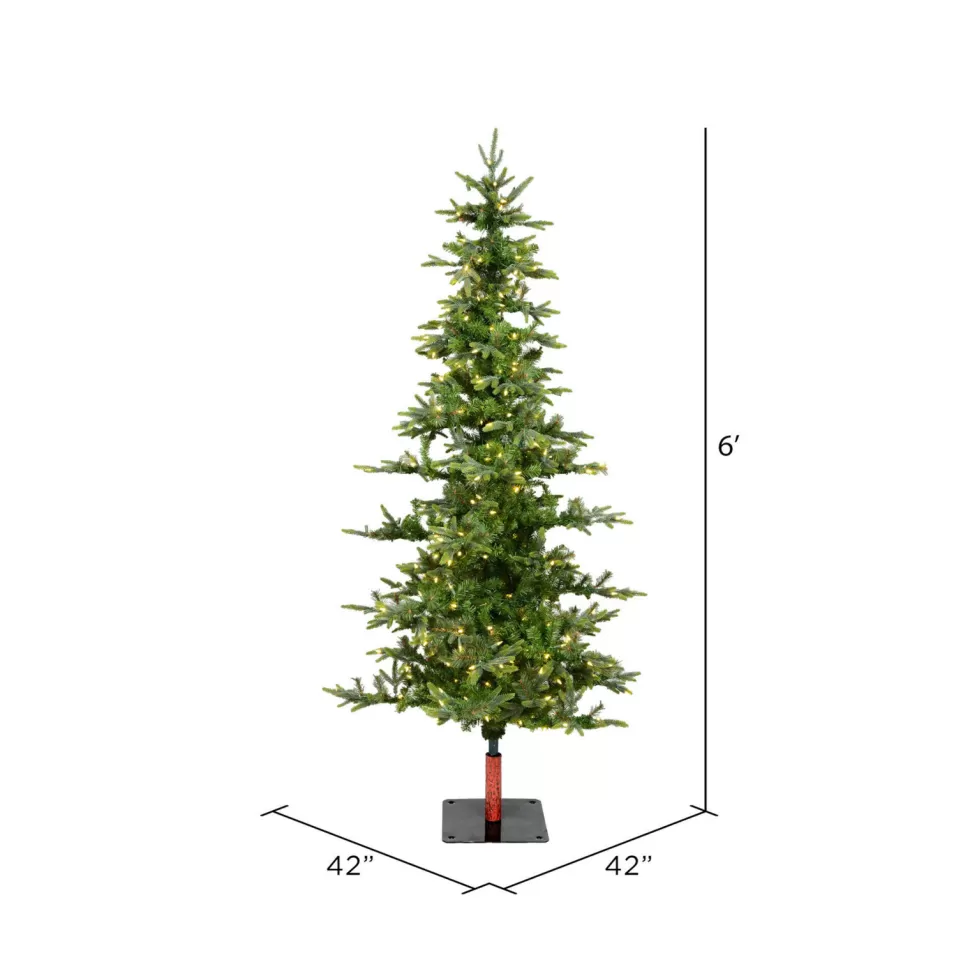 Cheap The Holiday Aisle Shawnee ® 72' Green Fir Trees Artificial Christmas Tree 250 Clear/White Lights