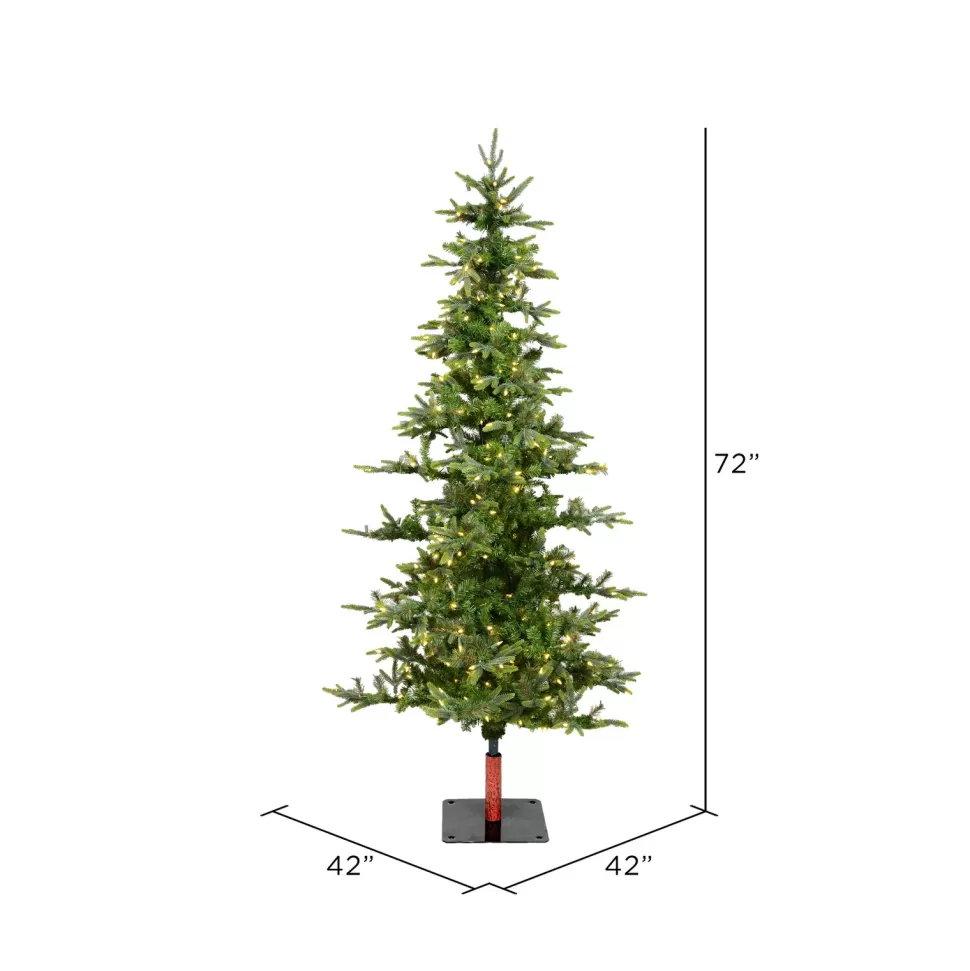 Cheap The Holiday Aisle Shawnee ® 72' Green Fir Trees Artificial Christmas Tree 250 Clear/White Lights