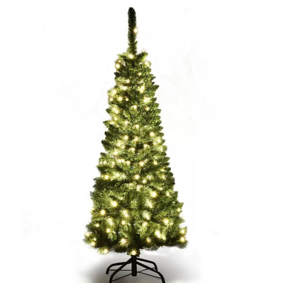 Flash Sale The Holiday Aisle Slender Green Cashmere Christmas Tree With 150 Lights