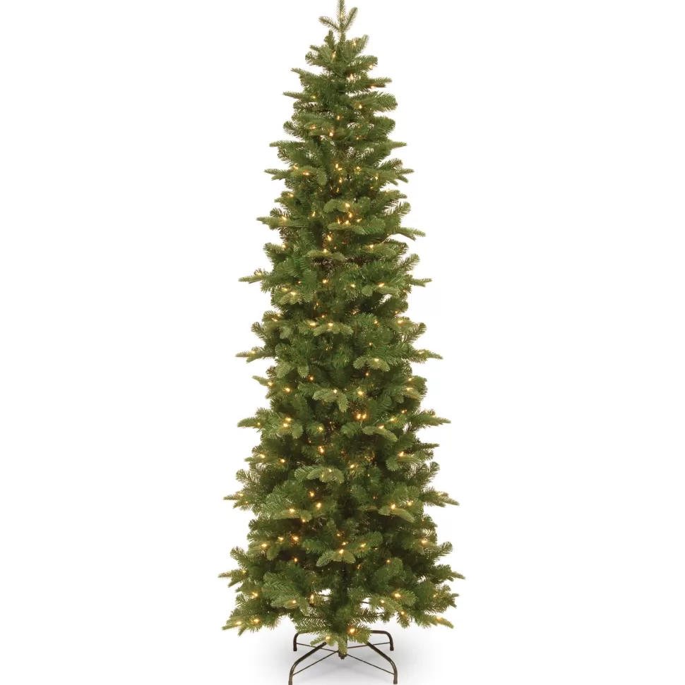 New The Holiday Aisle Slender Green Realistic Artificial Fir Christmas Tree With Clear Lights
