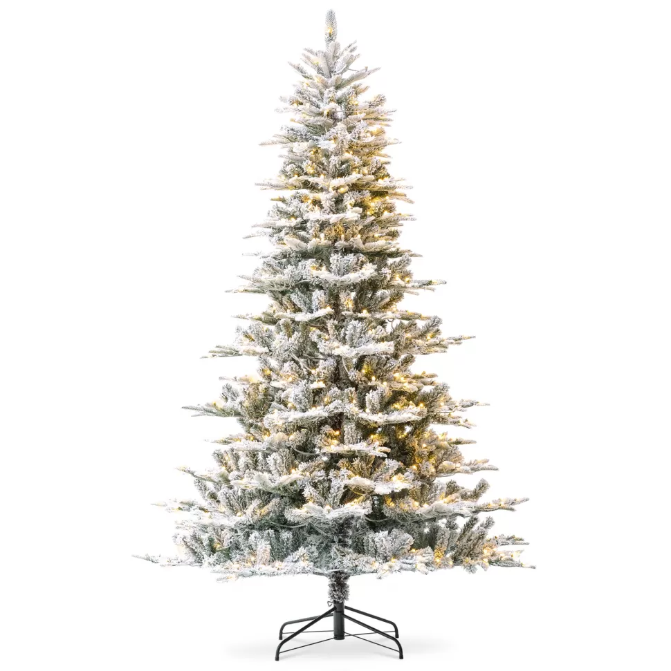 Best The Holiday Aisle Slender Green Realistic Pine Christmas Tree With Led Lights