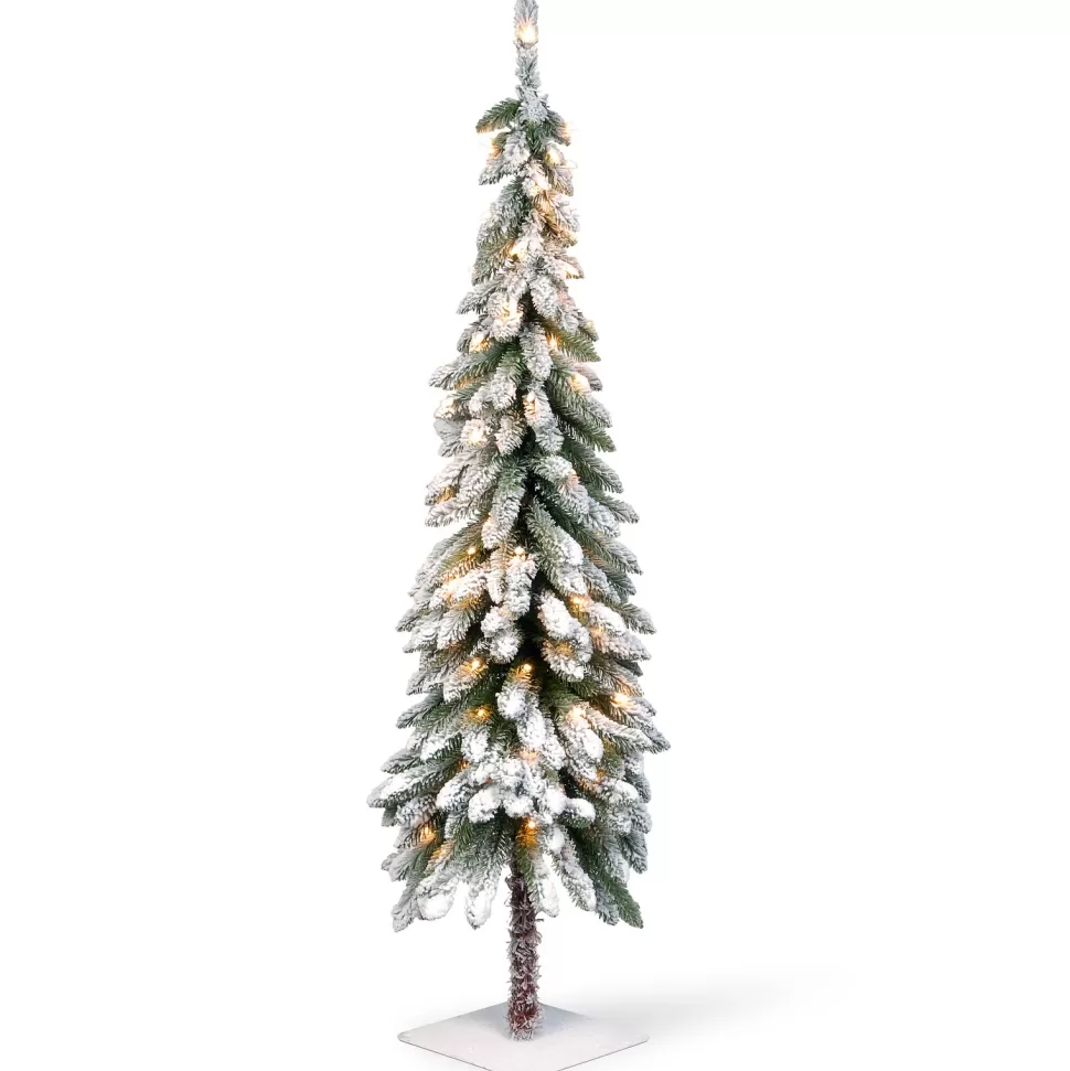 Clearance The Holiday Aisle Snowy Downswept Forestree 5' Green Fir Artificial Christmas Tree With 70 Clear/White Lights