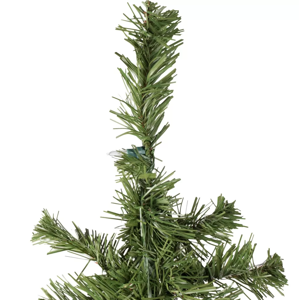 Outlet The Holiday Aisle Solar Tree Solar Slender Green Pine Christmas Tree 30 Led Lights