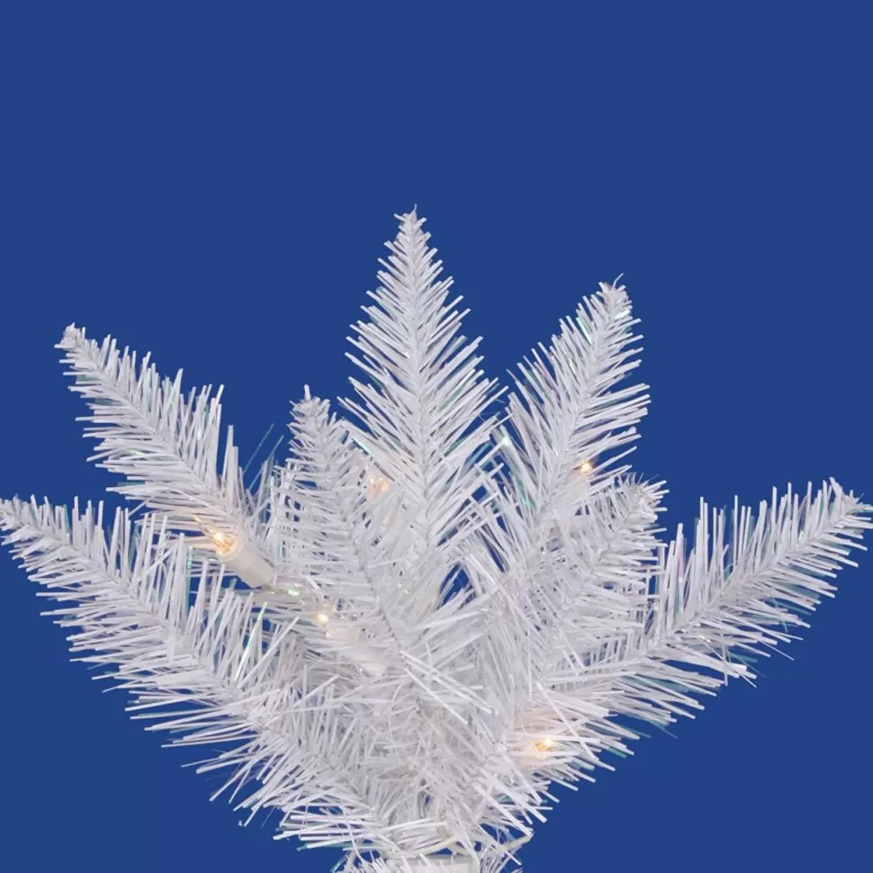 Cheap Etta Avenue Sparkle White Spruce 2.5' White Christmas Tree With 50 Clear Lights With Stand