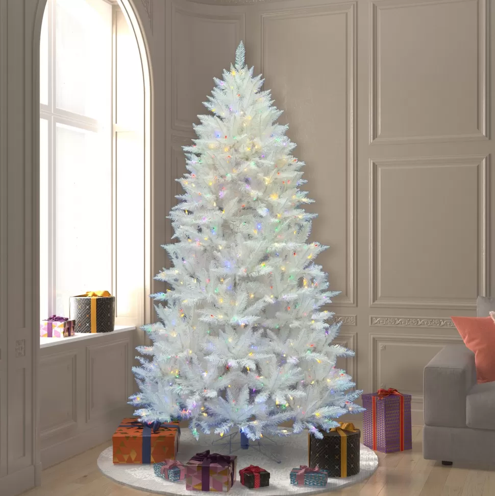 Discount Etta Avenue Sparkle White Spruce Artificial Christmas Tree