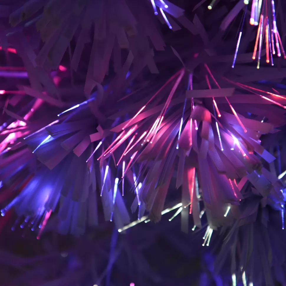 Discount The Holiday Aisle Tabletop 2.67' White Fir Artificial Christmas Tree With 85 Multi-Color Lights