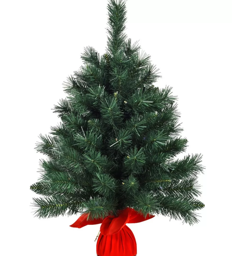 Best Sale The Holiday Aisle 26'' Green Pineartificial Christmas Tree With 35 Multi-Color Lights