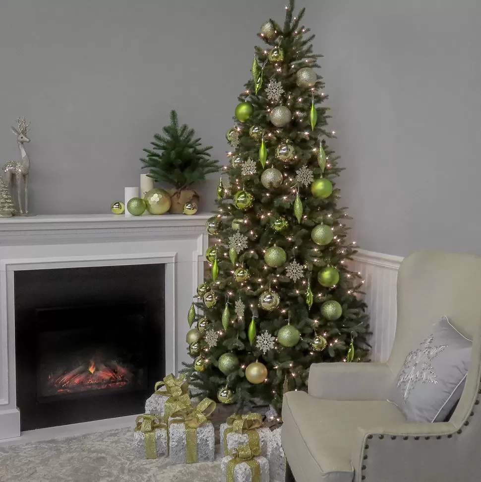 Hot Mercury Row Tiffany Fir 9 Ft Large Slim Prelit Artificial Christmas Tree