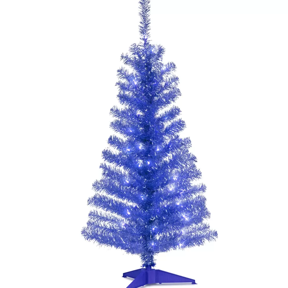 Online The Holiday Aisle Tinsel Trees Blue Pine Christmas Tree