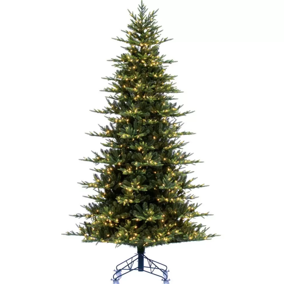 Best Vickerman Vermont 12' H Green Realistic Artificial Fir Christmas Tree With 3300 Led Lights