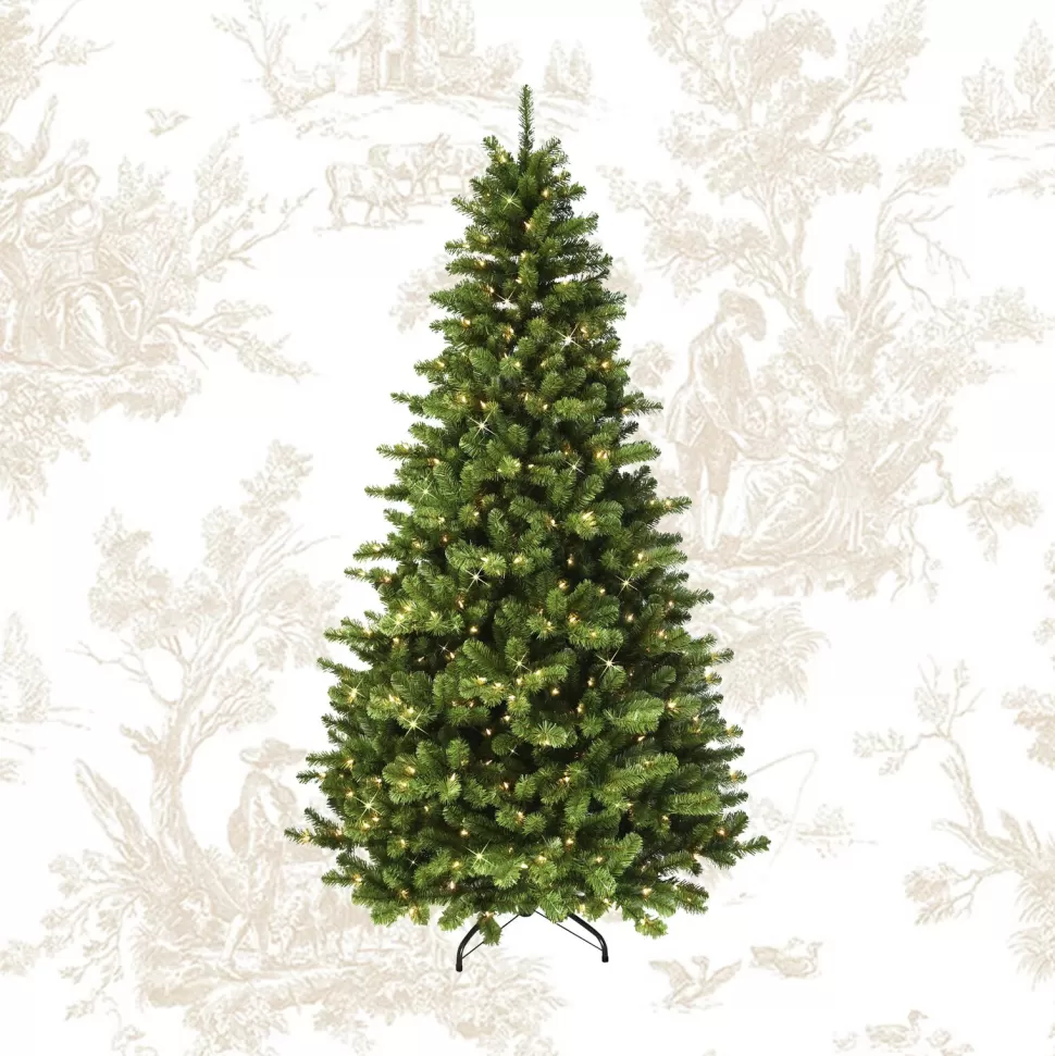 Cheap Kelly Clarkson Home Vermont 7.5' Green Spruce Artificial Christmas Tree With 550 Clear/White Lights