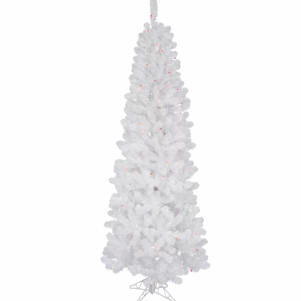 Online Vickerman White Pine Artificial Christmas Tree With Multi-Colored Mini Lights