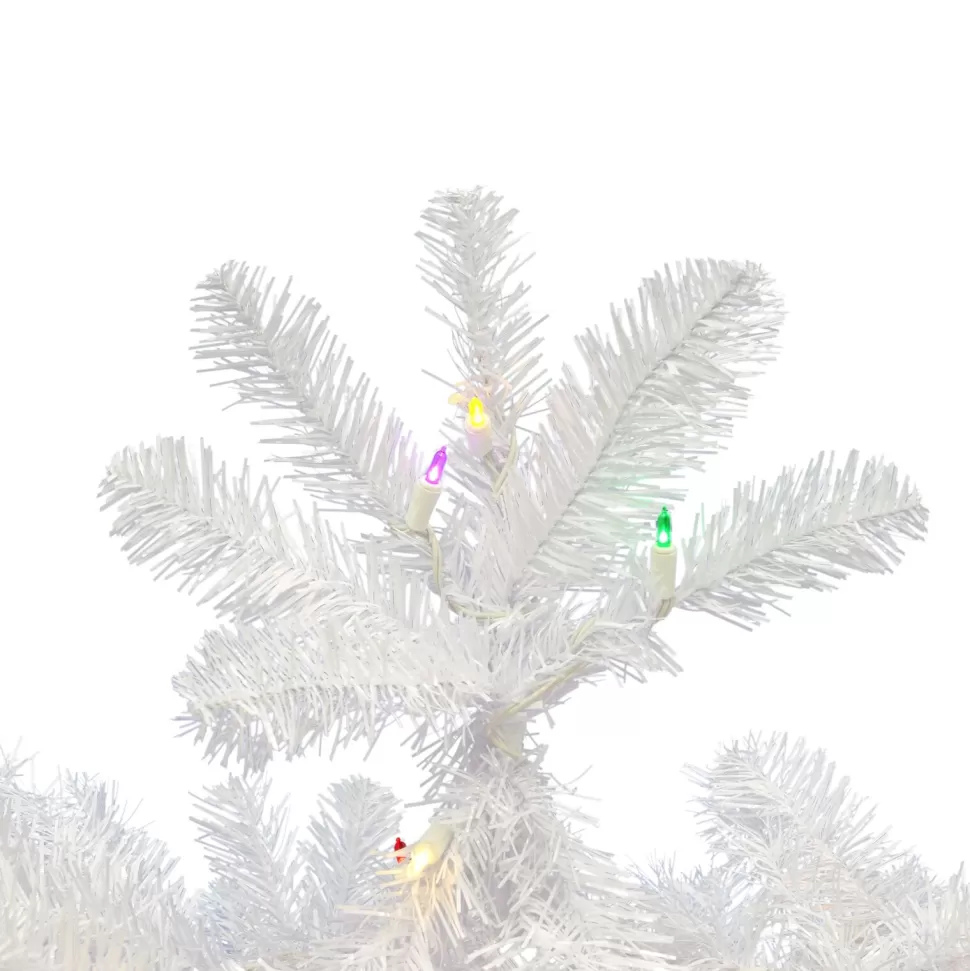 Online Vickerman White Pine Artificial Christmas Tree With Multi-Colored Mini Lights