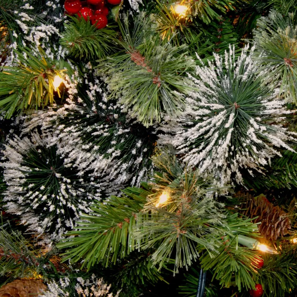 Online The Holiday Aisle Wintry Pine 6.5' Green Christmas Tree With 550 Clear/White Lights